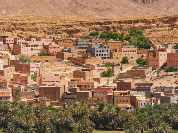 A remote Moroccan desert town, representing the off-the-beaten-path adventures a DMC in Morocco can organize.