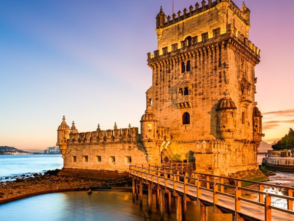  Lisbon, Portugal The Belém Tower, a UNESCO World Heritage site and popular tourist destination